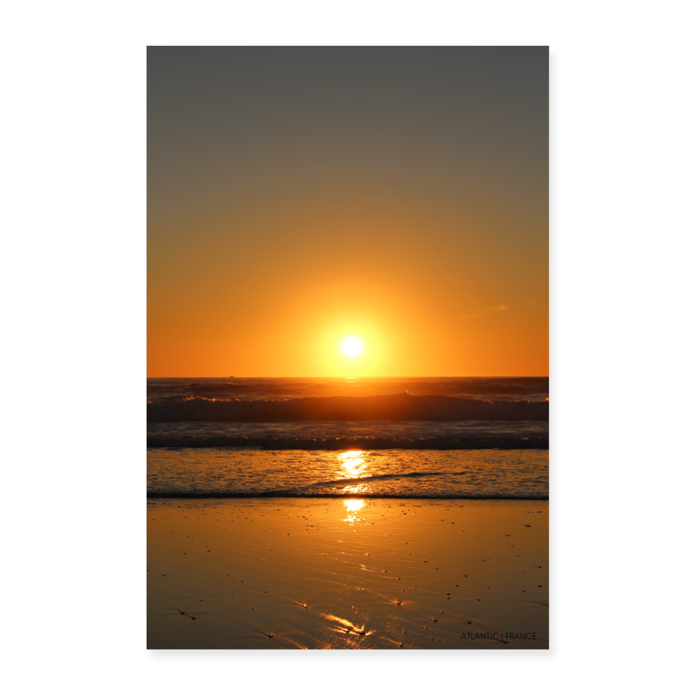 Poster | Sunset ATLANTIC - Weiß