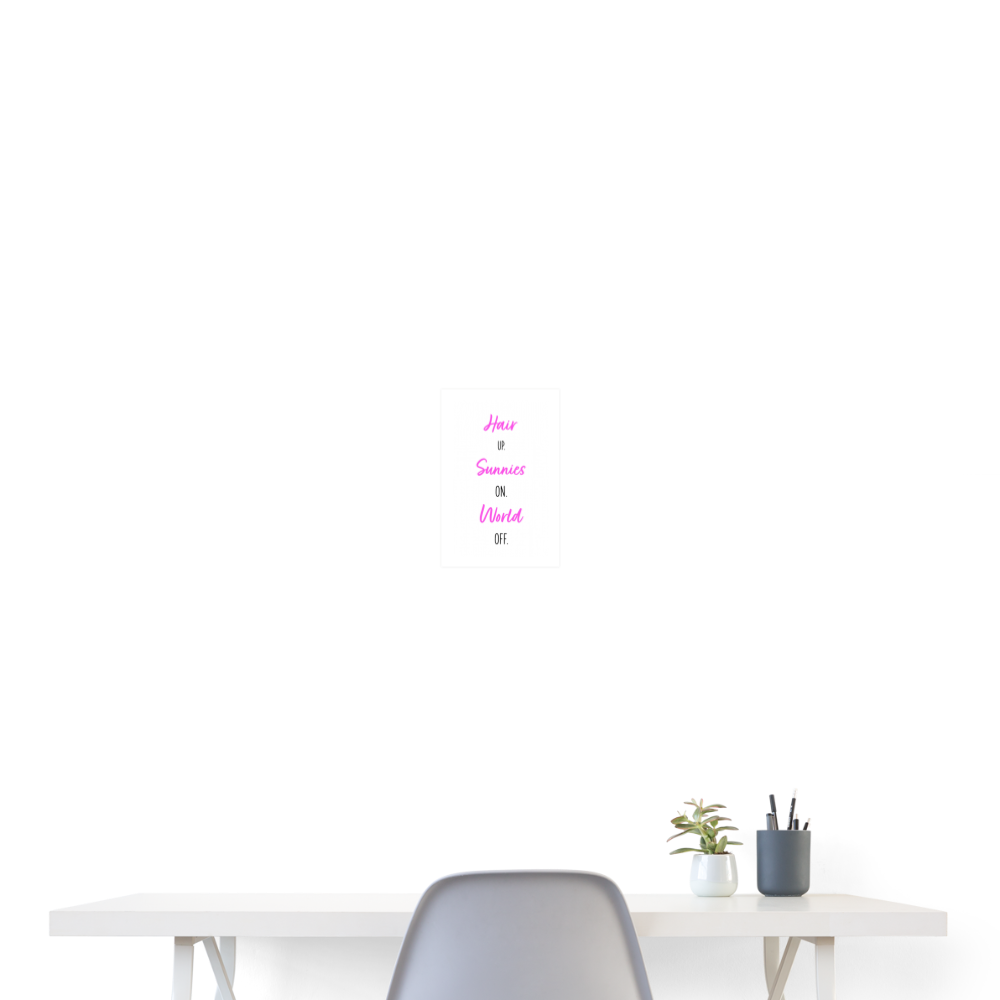 Poster | Hair up